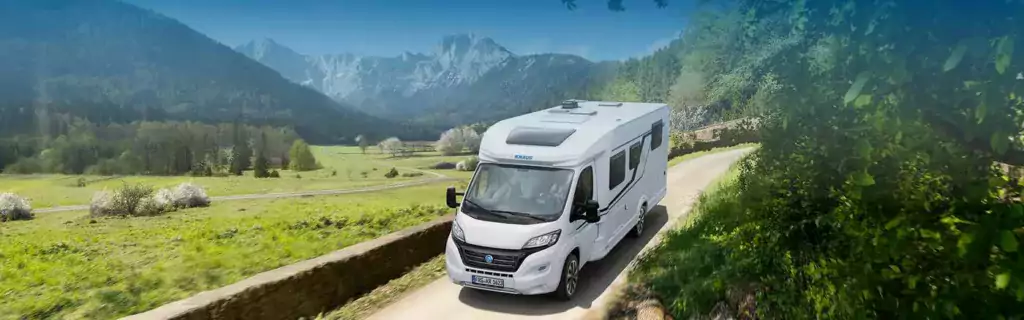 motorhome on the road