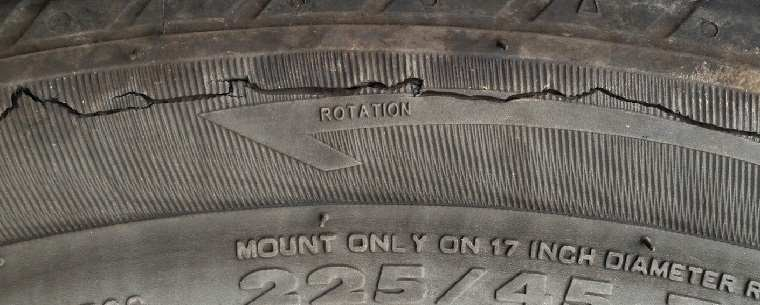 Cracked Caravan Tyres
